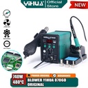 Yihua 8786D Blower Solder Uap Rework 2 IN 1 Soldering Station Original