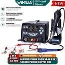 Yihua 853D 5A-II Blower Uap 3 IN 1 Solder Station Power Supply 5A 30V