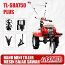HAND MINI TILLER - MESIN BAJAK SAWAH MINI TL-SUA750 PLUS