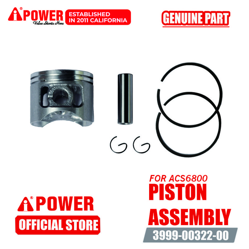 PISTON ASSEMBLY  UNTUK CHAINSAW / MESIN POTONG ACS6800