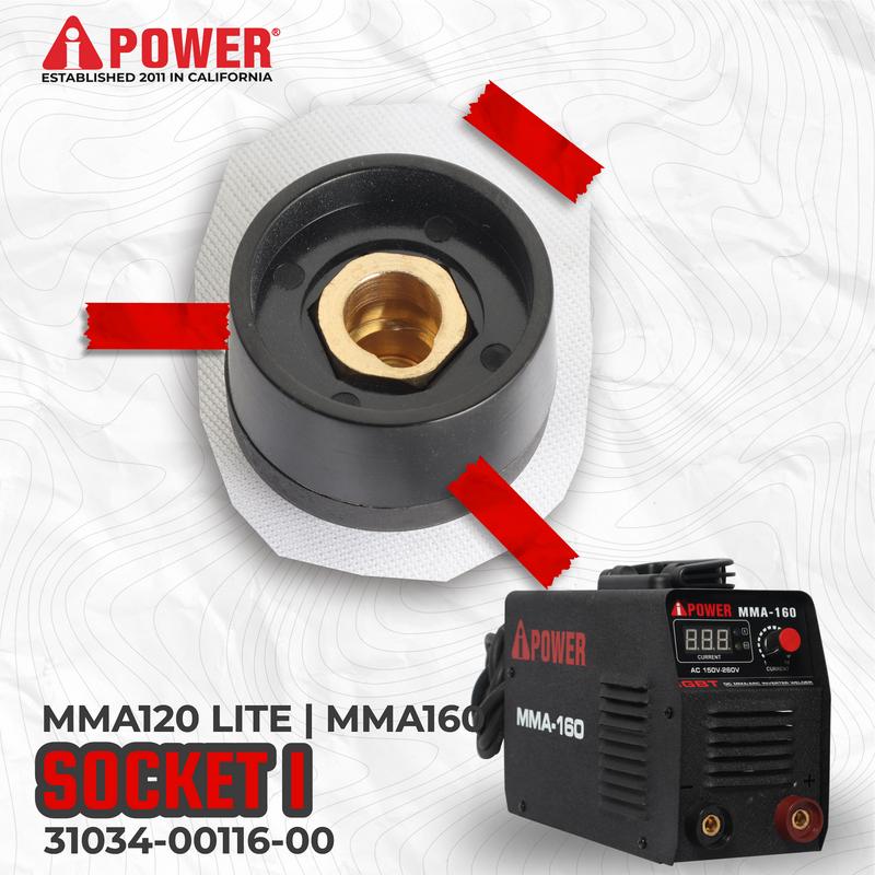 SOCKET 1 UNTUK MESIN LAS MMA-160/MMA-120 LITE
