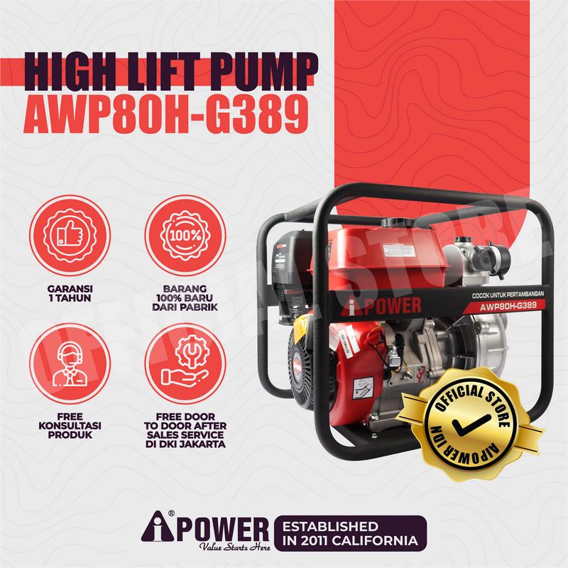 POMPA AIR BERTEKANAN TINGGI - HIGH LIFT PUMP AIPOWER AWP80H-G389