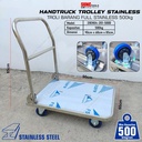 Troli Barang Trolli Stainless Troly Handtruck Trolley 500kg