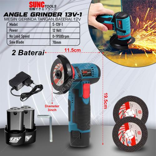 Mesin Gerinda Angle Grinder Gerinda Tangan Gerinda Sudut Mini 12V