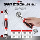 Kunci Sok Kunci Sock Pas Tiger Wrench Multifungsi 48 in 1