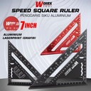Speed Square 7" inch Black Penggaris Siku Segitiga