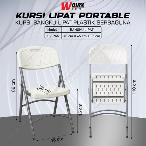 Kursi Bangku Lipat Plastik Serbaguna