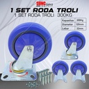 Roda Troli universal Trolley Wheel 1 Set 300kg