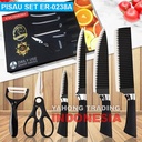 Pisau Dapur Lengkap 6pcs Kitchen Knife Set 6 pcs in 1