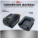 Adapter Converter Konverter Sambungan Baterai Batere Impact Drill Bor
