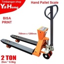 Hand Pallet Scale 2 TON Timbangan Pallet Digital + Print 2ton 0.5kg