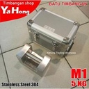 Anak Timbangan Batu Timbangan Stainless Steel 304 M1 5kg dengan BOX