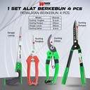 Gunting dan Gergaji Rumput Dahan Ranting 1 Set Alat Berkebun 4 pcs