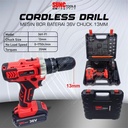 SUNC TOOLS Cordless Drill Set 36V Mesin Bor Baterai Obeng Kunci Pas