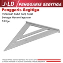 JLD Penggaris Segitiga Siku Woodworking 18*25CM Penggaris Tukang