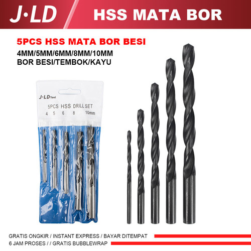 JLD Mata bor set HSS Mata Kayu Mata 5-8Pcs 3-10MM Drill set Mata Murah