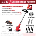 JLD Mesin potong rumput Mesin pemotong rumput 2baterai36V Mesin rumput