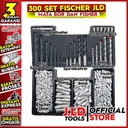 Mata Bor Set + Fisher - Mata Bor Besi Kayu Beton - Mata Bor JLD Tool