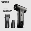 TOP TOOLS Cordless Air Duster Blower BAD-W06 / TIP TOP Pembersih Debu with LED Screen