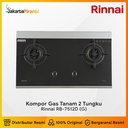 Built-in Gas Hob Kompor Tanam Gas 2 Tungku 70 cm Rinnai RB-7512D (G)