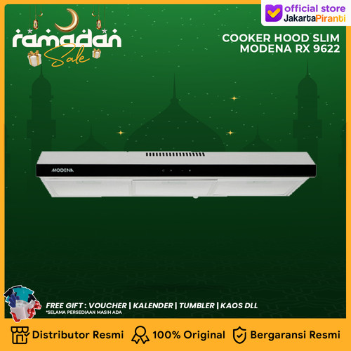 Penghisap Asap Dapur Slim Hood Modena RX 9622 - Cooker Hood 90 cm