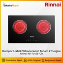 Kompor Tanam Listrik Vitroceramic Hob Rinnai RB-7012E-CB