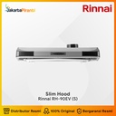 Cooker Hood Rinnai RH-90EV (S) Slim Hood Penghisap Asap Kompor Silver