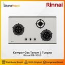 Built-in Gas Hob Kompor Gas Tanam 3 Tungku Rinnai RB-93US