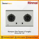 Built-in Gas Hob Kompor Gas Tanam 2 Tungku Rinnai RB-72S