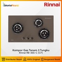 Built-in Gas Hob Kompor Gas Tanam 3 Tungku Rinnai RB-3SS-C (CF)