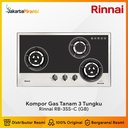 Built-in Gas Hob Kompor Gas Tanam 3 Tungku Rinnai RB-3SS-C (GB)