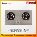 Built-in Gas Hob Kompor Gas Tanam 2 Tungku Rinnai RB-2GH-C (SS)