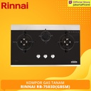 Built-in Gas Hob Kompor Gas Tanam 3 Tungku Rinnai RB-7503D (GBSM)