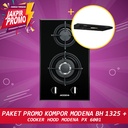 Paket Promo Modena Kompor Gas BH 1325 + Modena Cooker Hood PX 6001