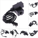 Kabel PTT Headphone Tactical HT Cina U94 Military Radio Baofeng Cable