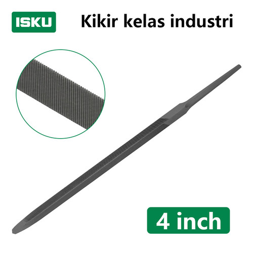 ISKU kikir gergaji kayu segitiga slim taper slim files 4 inch 5 inch 6 inch