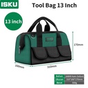 ISKU tool bag besar ukuran 13 inch 1680D tas perkakas kain oxford anti air/tools bag alat perkakas