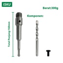 ISKU mata bor hole saw lubang tembok beton/hollow core saw beton/pelubang beton tembok pipa drill bit perkakas alat pertukangan 30 40 50 60 65 80 90 mm set