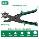 ISKU punch pliers /tang pembolong ikat sabuk pinggang 9 inch carbon