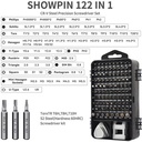 ISKU Obeng Set 122 in 1 hp full set lengkap original/Alat Bongkar HP