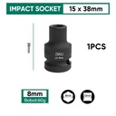 ISKU Pendek mata kunci sok impact/mata sock set 1/2" drive socket kok