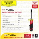 MILWAUKEE | M12 FPTR | FUEL INSIDER Pass-Through Ratchet | Power Tools