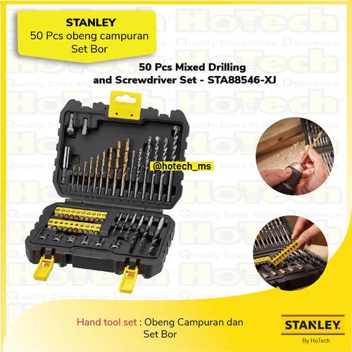 50 Pcs Mixed Drilling and Screwdriver Set Stanley | STA88546-XJ