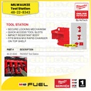 Milwaukee Tool Station | 48-22-8343 Pack Out  Drill Storage Station size 10" x 9,5" x 14"