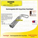Nicron Senter  Keychain Flashlight 3 Warna | K11 Tingkat Cahaya 400 Lumens, Runtime Battery 11 Jam, Jarak Cahaya 74 meter