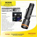 Nicron Senter Water Resistant IPX4 |Flashlight Focus F51 Tingkat Cahaya 600 Lumens, Runtime Battery 6 jam, Jarak Cahaya 123 meter