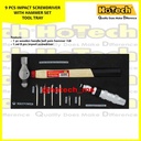 MAXPOWER | 9 Pcs Impact Screwdriver With Hammer | Obeng Ketok & Palu