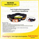 NICRON Headlamp H15 700 LM | Senter Kepala Camping jarak 90meter