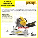 STANLEY SM16 254MM 1650W Mitre Saw | Mesin Pemotong Gergaji