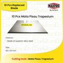 10 Pcs Mata Pisau Trapesium | MAXPOWER | 10 PCS TRAPEZIFORM BLADE